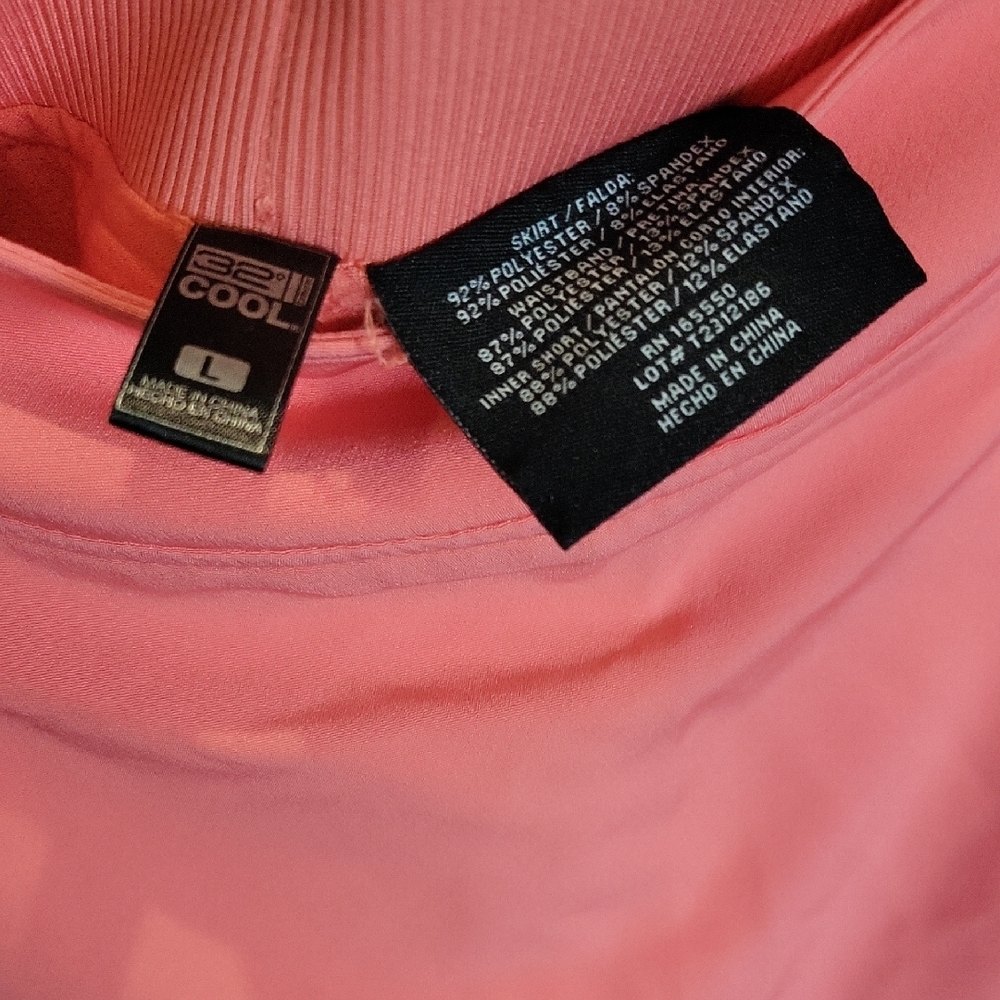 Coral Color Athletic Skort - Picture 2 of 4